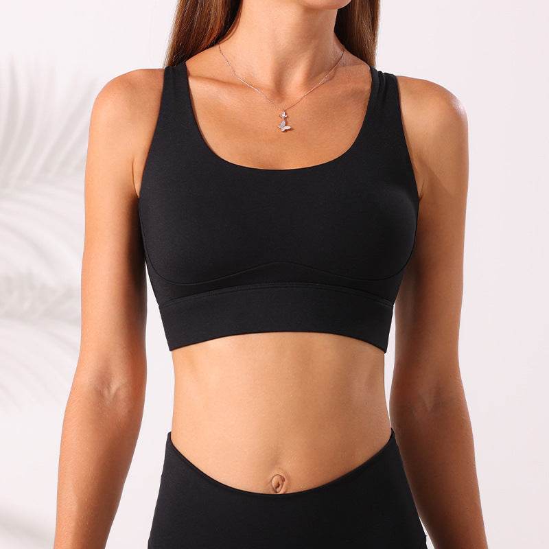Shockproof Push Up Sports Fitness Bra - Mubimart