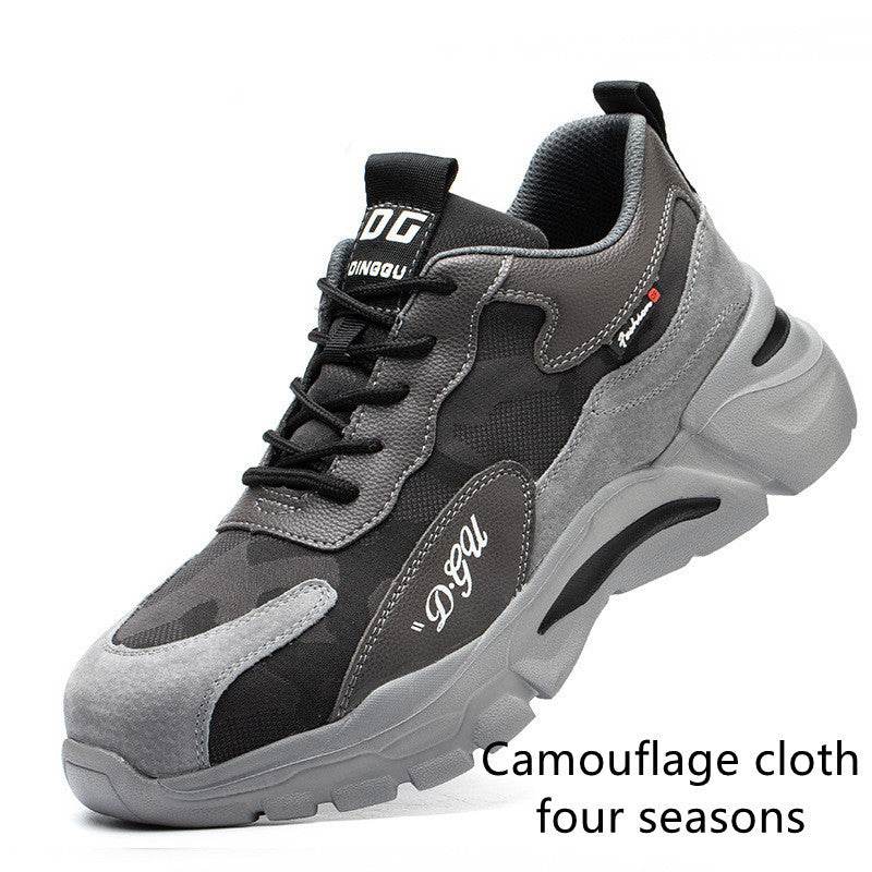 Men's Safety Shoes Anti-smashing And Anti-piercing Steel Toe - Mubimart