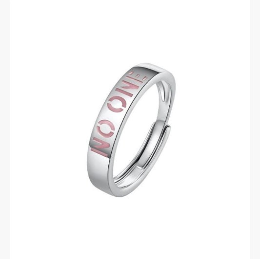 Shiny Fluorescent Couple Couple Rings Light Luxury