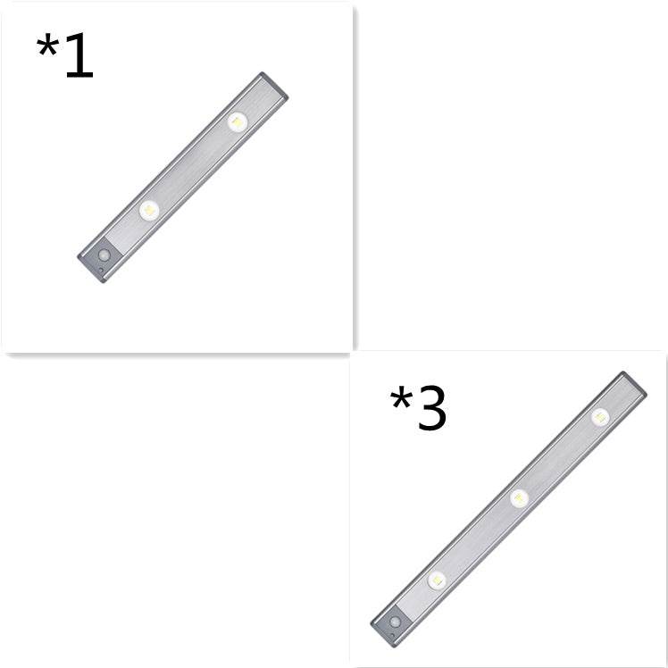 Motion Sensor Lamp Under The Cabinet Dimmable Cabinet Lamp Rechargeable Magnetic Suction Installation Kitchen Night Light Wardrobe Lamp - Mubimart