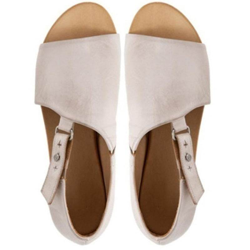 Flat bottom versatile sandals - Mubimart