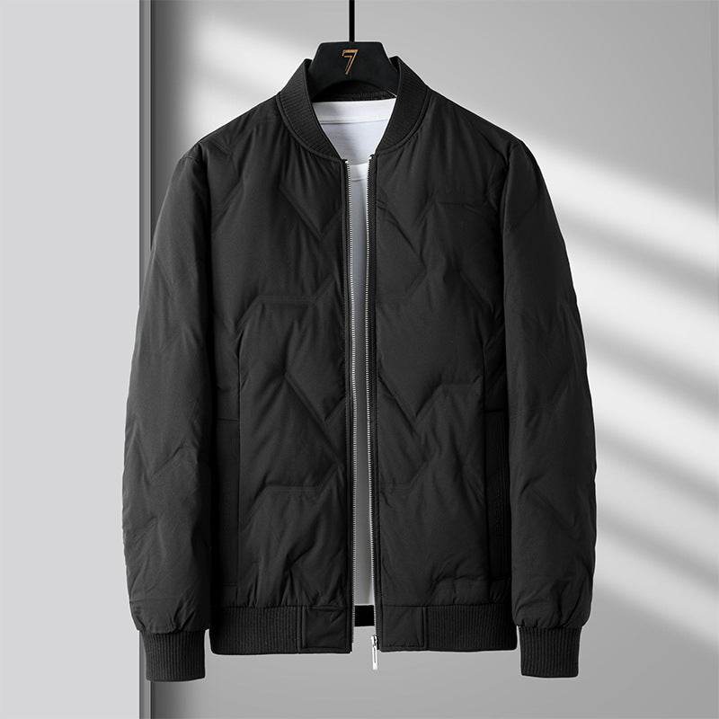 90 Duck Down Winter Men's Business Casual Light Thin Warm Down Jacket - Mubimart