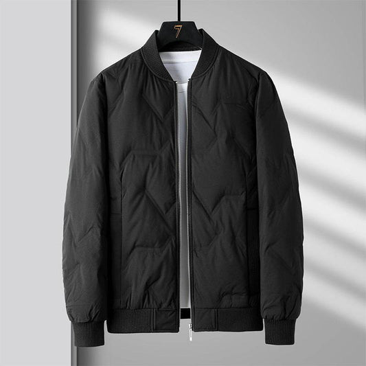 90 Duck Down Winter Men's Business Casual Light Thin Warm Down Jacket - Mubimart