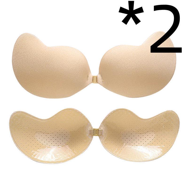 Invisible Push Up Bra Backless Strapless Bra Seamless Front Closure Bralette Underwear - Mubimart -  