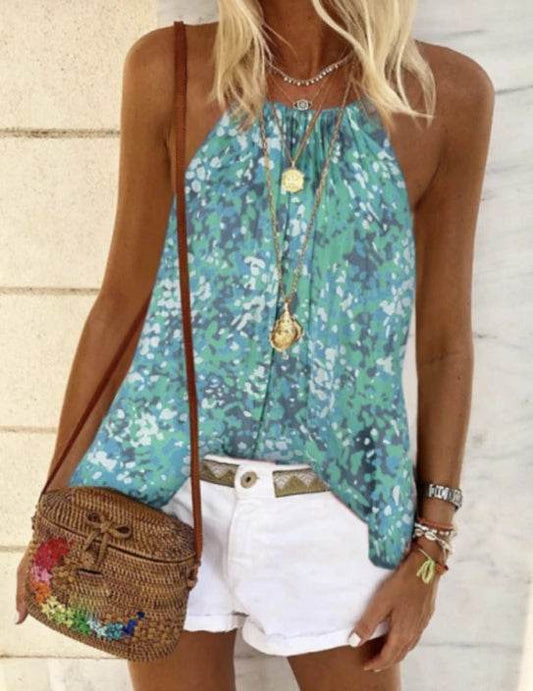 Women's printed camisole - Mubimart