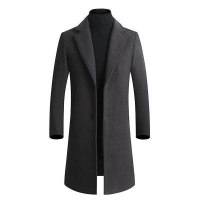 Plain wool trench coat - Mubimart