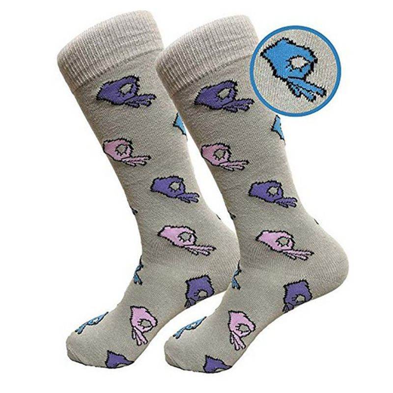 Ok gesture socks cotton socks - Mubimart