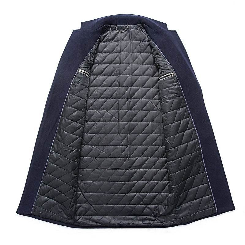 Plain wool trench coat - Mubimart