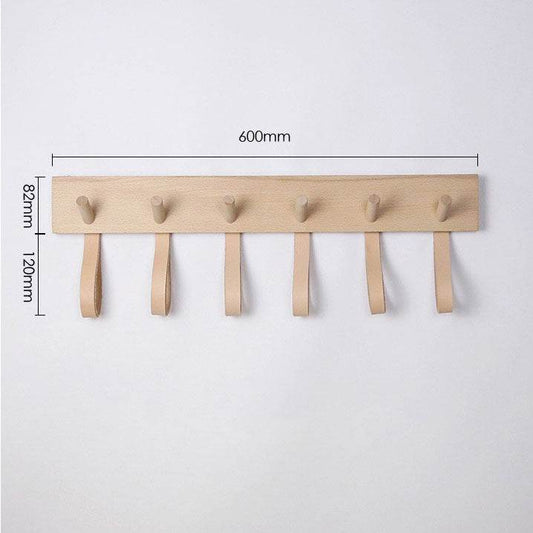 Creative Wall Decoration Of Solid Wood Clothes Hooks - Mubimart