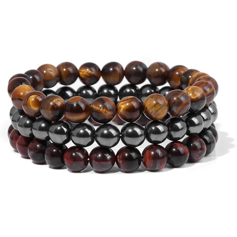 Natural Stone Bead Bracelet For Men - Mubimart