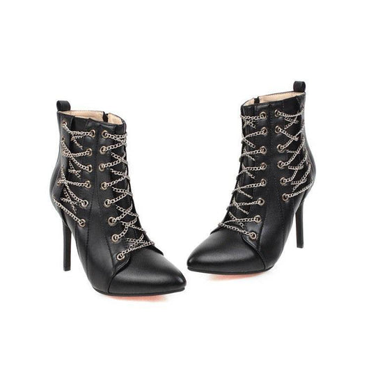 Pointed stiletto boots - Mubimart