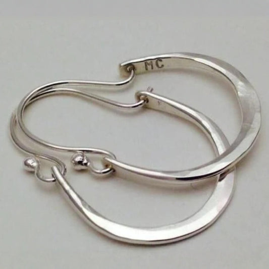 Simple Silver Artistic Chinese Style Creative Earrings