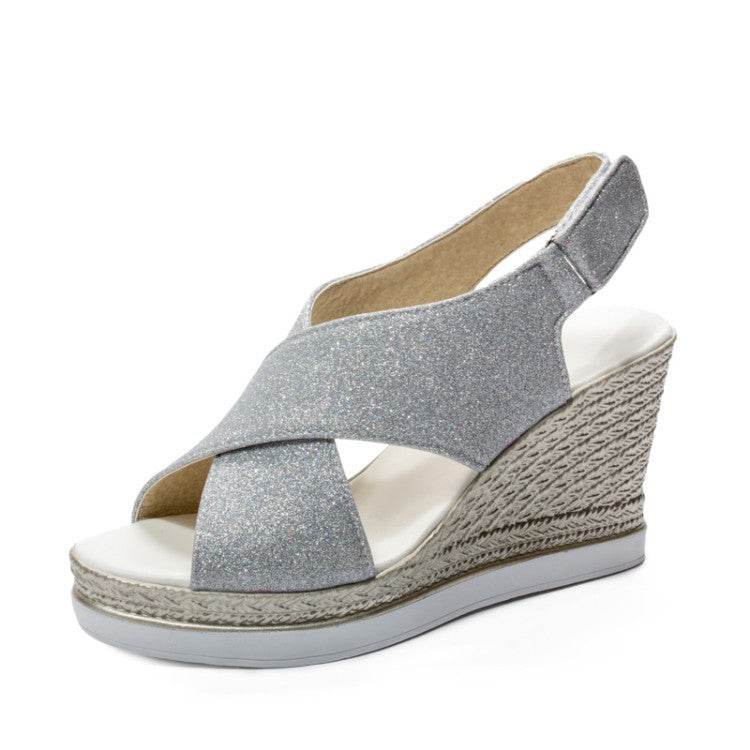 Platform Wedge Sandals - Mubimart