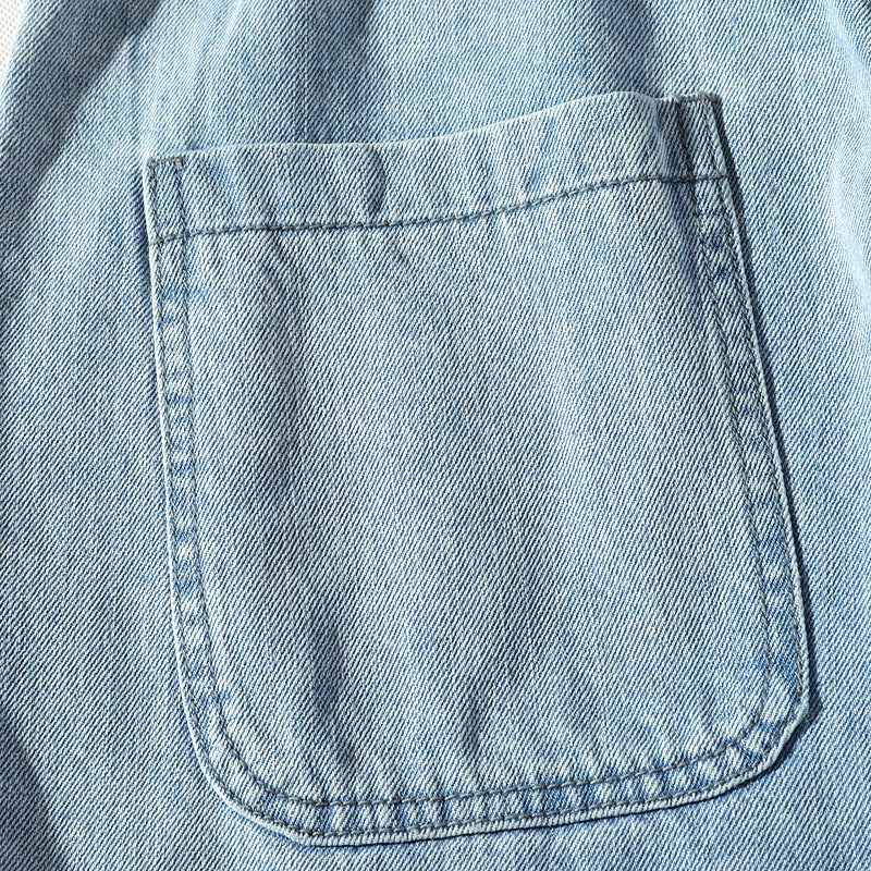 Tooling denim shorts