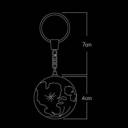 Moon Lamp Keychain - Mubimart