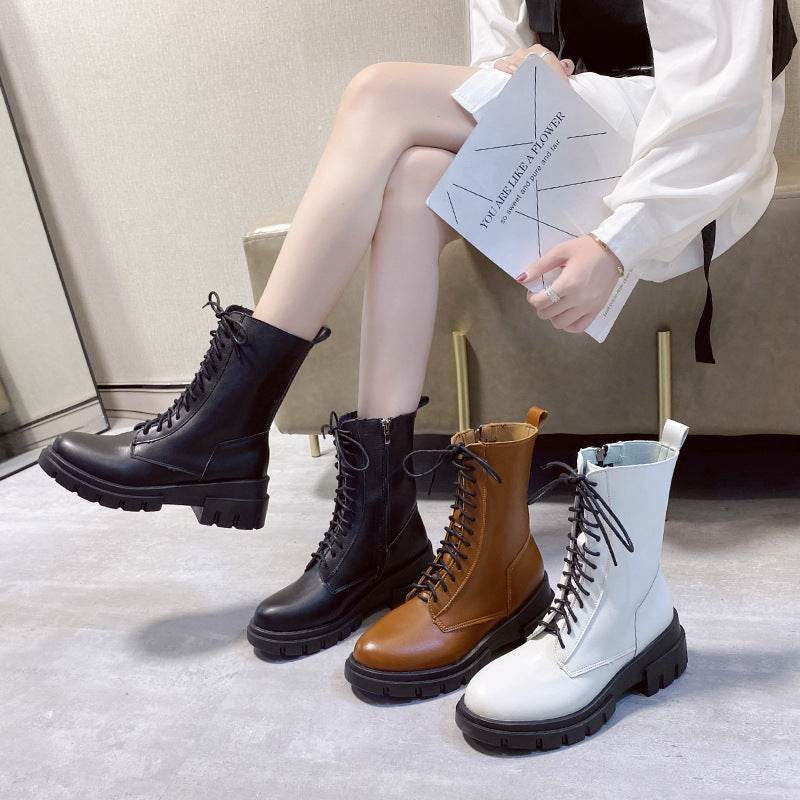 Inner Increase Short Boots Tide Ins Women Boots - Mubimart