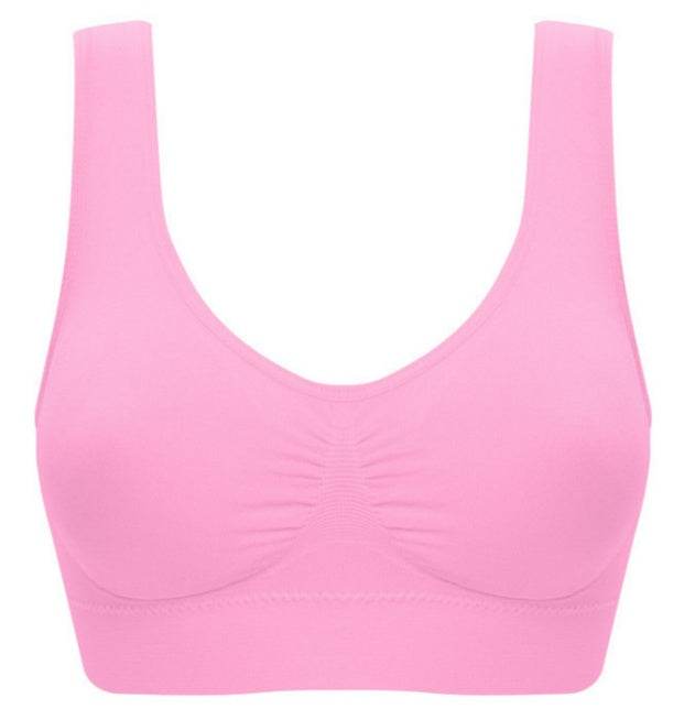 Women Yoga Tank Tops Sports Bra Workout Fitness Running Crop Top - Mubimart