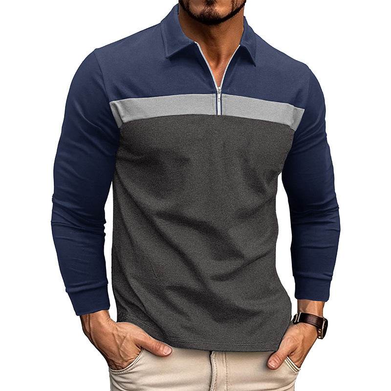 New Polo Collar Polo Men's T-shirt - Mubimart