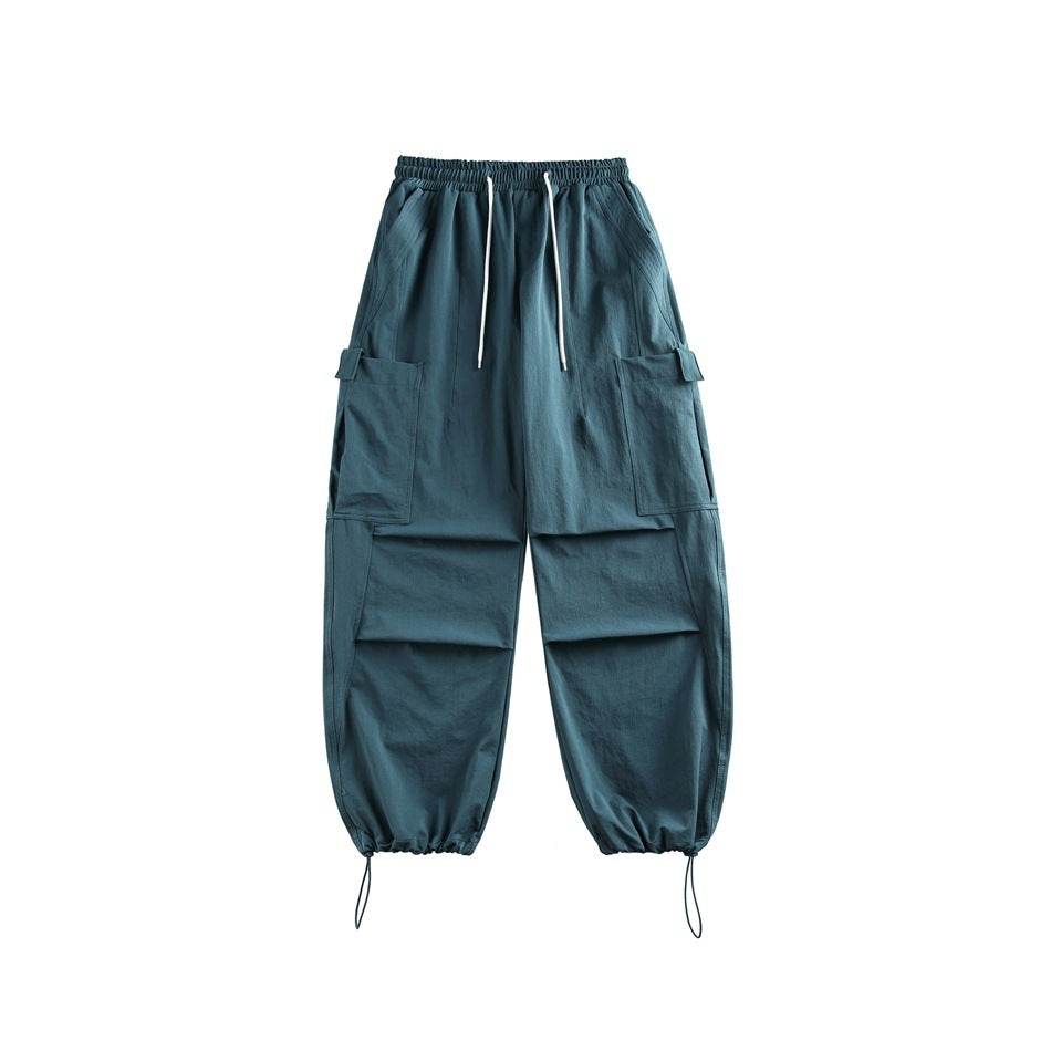 Casual Straight-leg Loose Cargo Pants Male - Mubimart