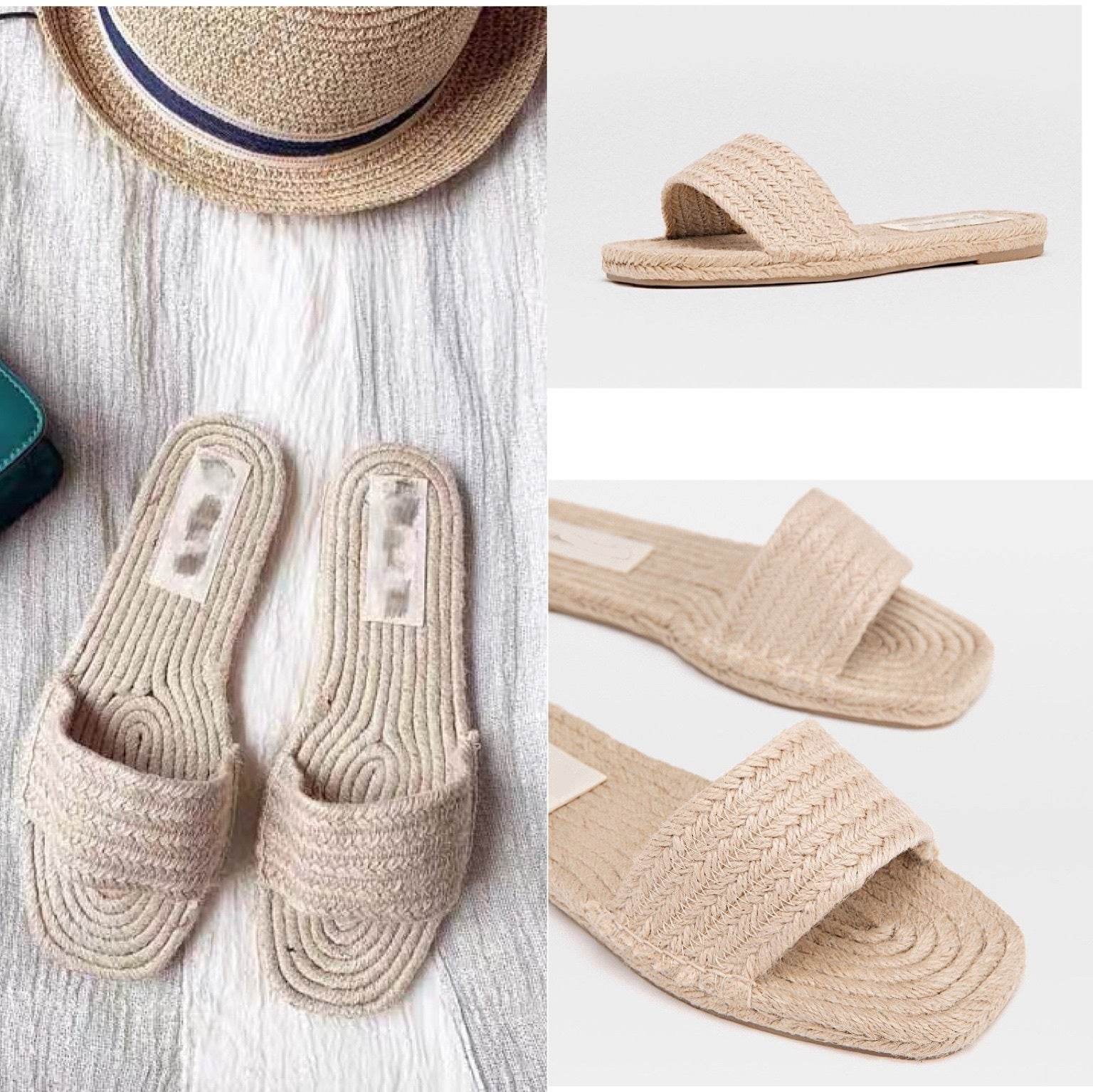Bohemian flat slippers female espadrilles - Mubimart
