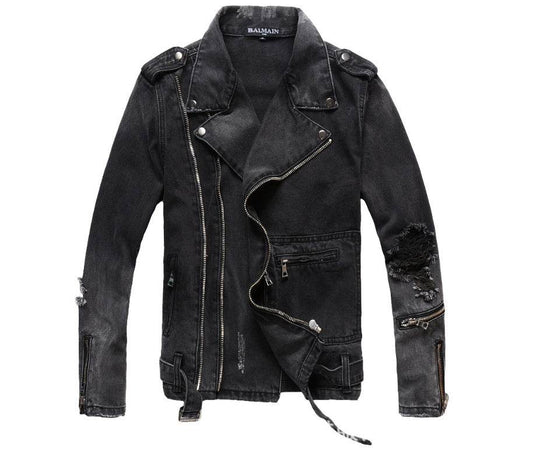 Denim jacket black denim jacket - Mubimart
