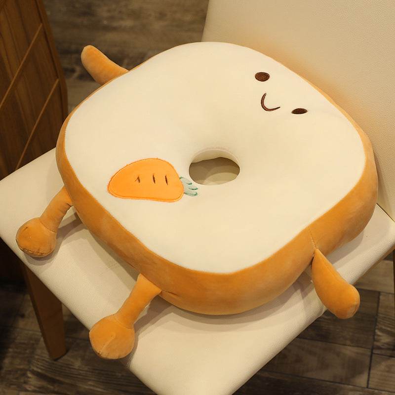 Cute Cartoon Fruit Animal Bread Futon Mat Creative Sliced Toast Floor Mat Pillow Cushion - Mubimart