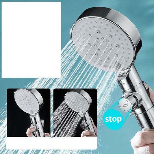 Shower Nozzle Booster Pressurized Set Bath Shower Shower Head - Mubimart