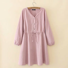 Shirt mid-length dress - Mubimart -  