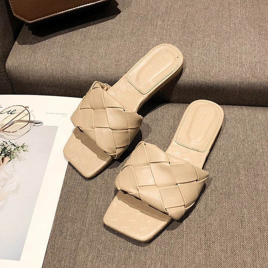 Flat woven mules - Mubimart