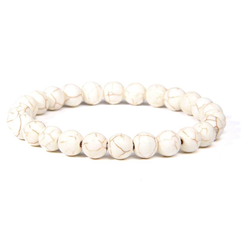 Natural Stone Beads Bracelet Men - Mubimart