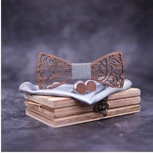 Wooden bow tie - Mubimart