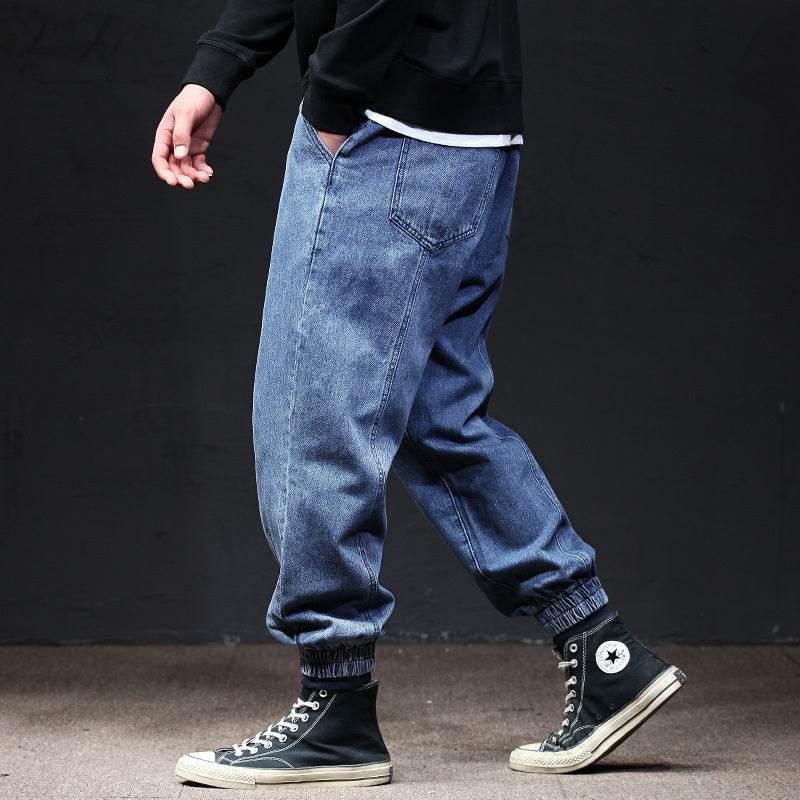 Fallwinter Tooling Jeans Mens Loose Harem - Mubimart