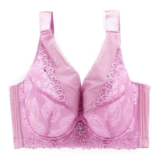 Women Plus Size Bra Push Up Lace Vest - Mubimart