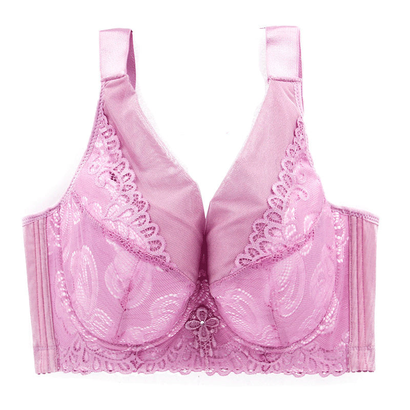 Women Plus Size Bra Push Up Lace Vest - Mubimart -  