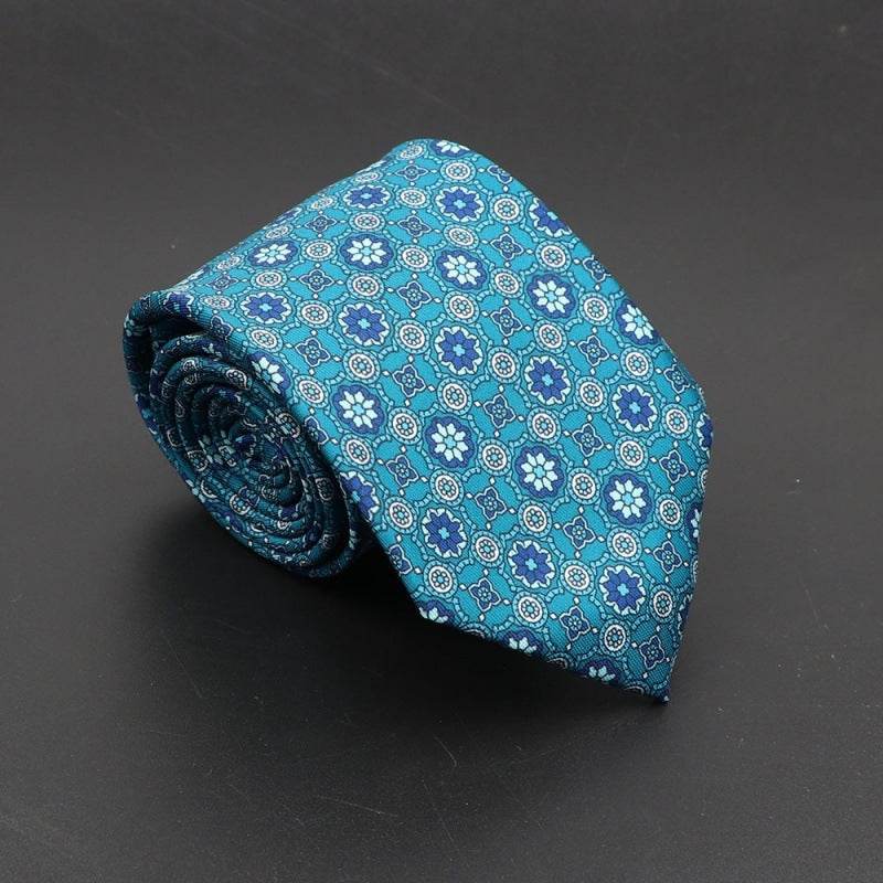 Super Soft Bohemian Silk Ties Men's Fashion 75mm Necktie - Mubimart