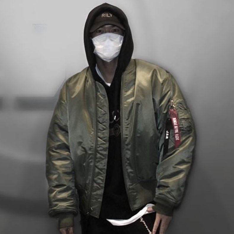 American bomber jacket oversized bread suit - Mubimart