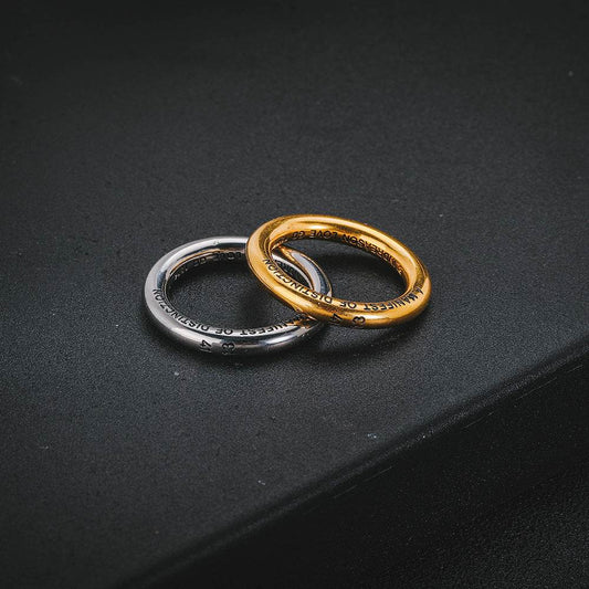 Love Ring Titanium Steel Ring Accessories For Men And Women - Mubimart