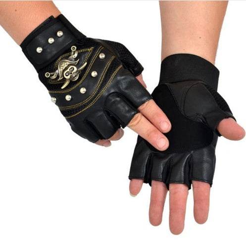 leather gloves - Mubimart