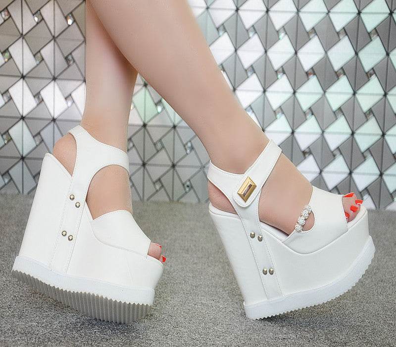 Platform Wedge Sandals - Mubimart