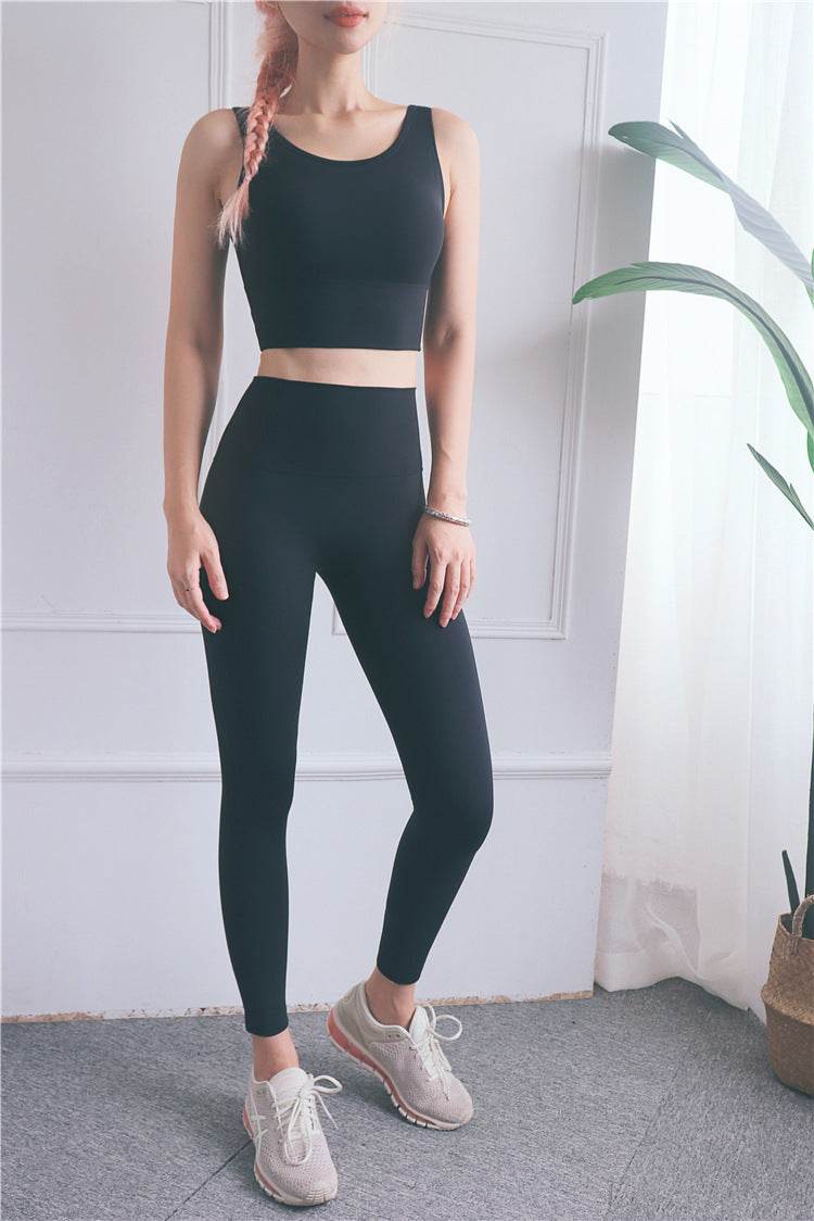 Shockproof gathered sports bra - Mubimart