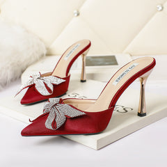 Pointed Toe Pumps Bow Sandals