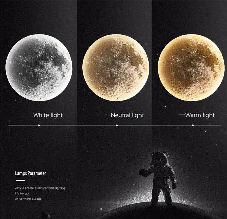 Moon Wall Lamp Modern Minimalist Creative Bedside Lamp - Mubimart
