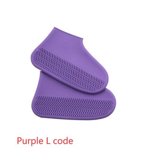 Men and women hiking slip wearable easy to carry silicone rain boots - Mubimart
