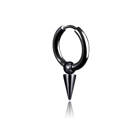Stainless Steel Tassel Earrings Titanium Steel Single Point Stud Earrings Men - Mubimart