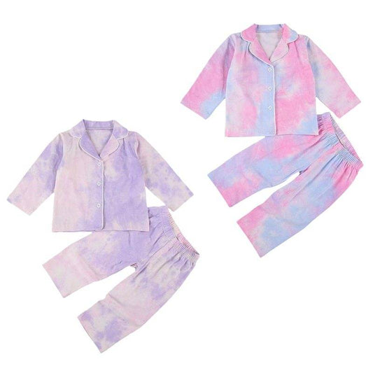 Kids Boys Girls Winter Homewear Nightwear Set - Mubimart