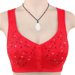 Cotton Printed Wireless Vest Underwear Bra - Mubimart -  