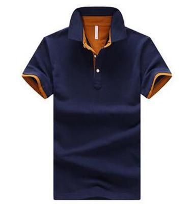 Mens Stand Collar Polo Shirt