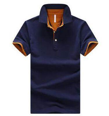 Mens Stand Collar Polo Shirt - Mubimart