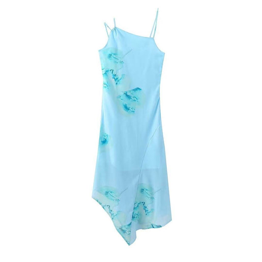 Women's Fishtail Temperament Camisole Dress - Mubimart