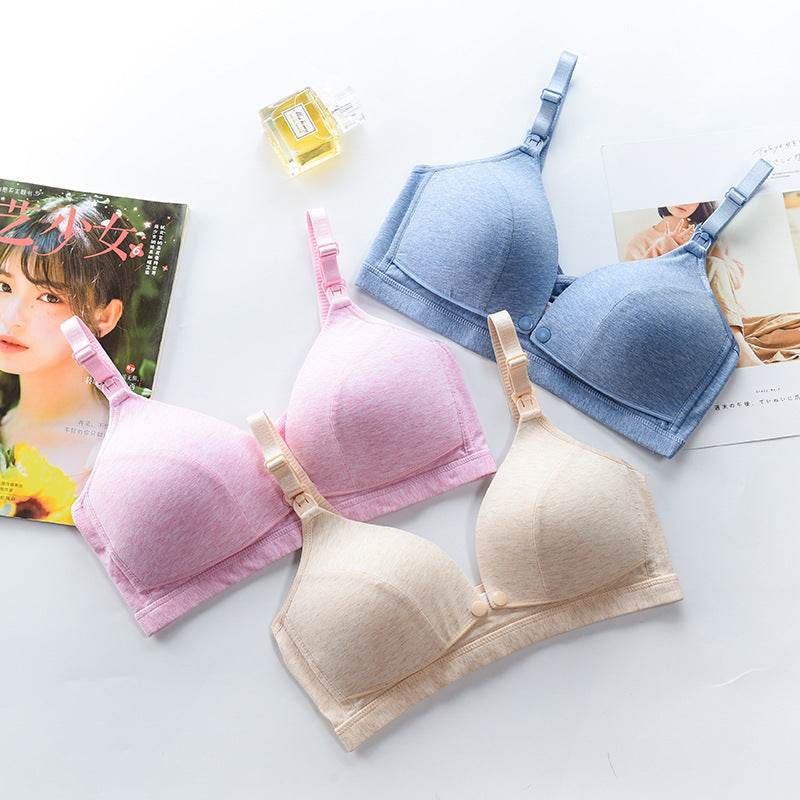 Wirefree Breastfeeding Maternity Bra - Mubimart